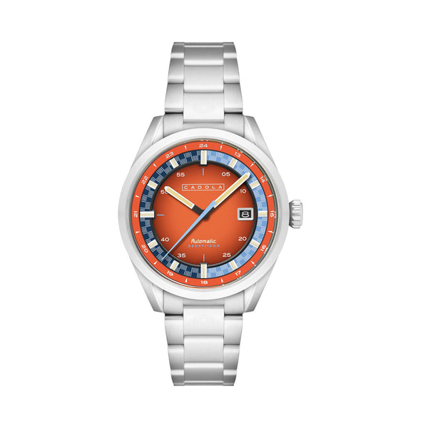 Cadola Paddock Automatic Watch with Burnt Orange Dial #CD-1037-66