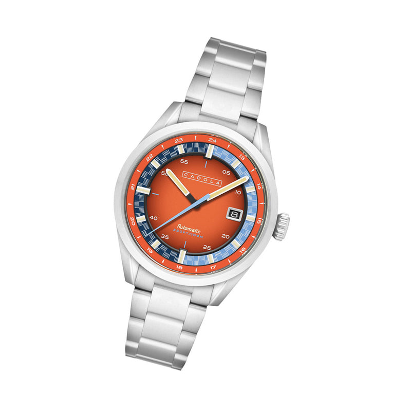 Cadola Paddock Automatic Watch with Burnt Orange Dial #CD-1037-66