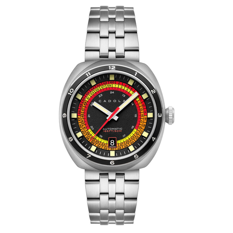 Cadola Giulia Suprema Automatic Watch with Glossy Black Dial #CD-1044-11