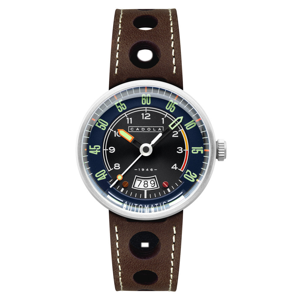 Cadola RPM Automatic Watch with Dark Blue Dial #CD-1055-02 — Long