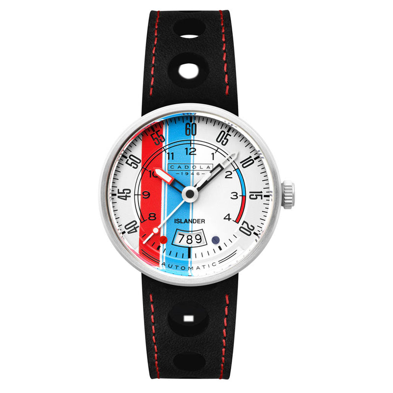 Cadola x Islander RPM Automatic Watch with Red White and Blue Dial #CD-1055-LIW06