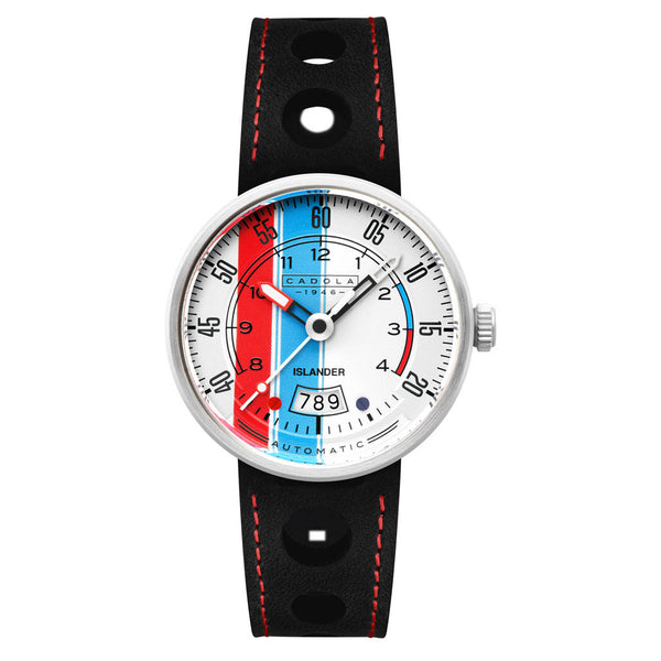 Cadola x Islander RPM Automatic Watch with Red White and Blue Dial #CD-1055-LIW06