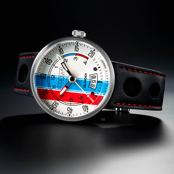 Cadola x Islander RPM Automatic Watch with Red White and Blue Dial #CD-1055-LIW06