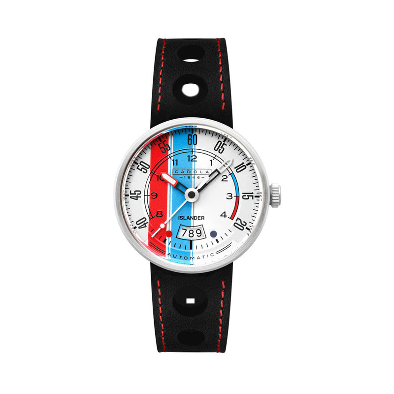 Cadola x Islander RPM Automatic Watch with Red White and Blue Dial #CD-1055-LIW06