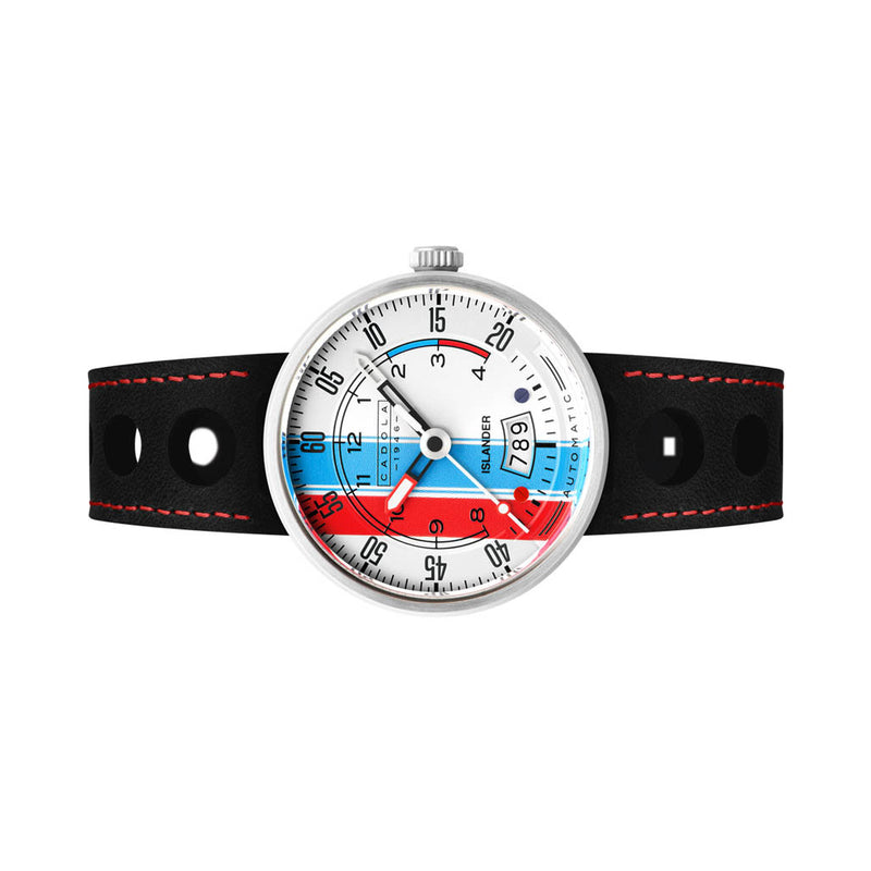 Cadola x Islander RPM Automatic Watch with Red White and Blue Dial #CD-1055-LIW06