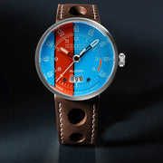 Cadola x Islander RPM Automatic Watch with Blue and Orange Dial #CD-1055-LIW07