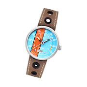 Cadola x Islander RPM Automatic Watch with Blue and Orange Dial #CD-1055-LIW07