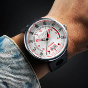 Cadola x Islander RPM Automatic Watch with Red and White Dial #CD-1055-LIW08