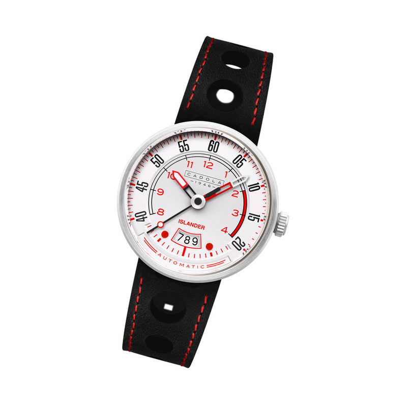 Cadola x Islander RPM Automatic Watch with Red and White Dial #CD-1055-LIW08