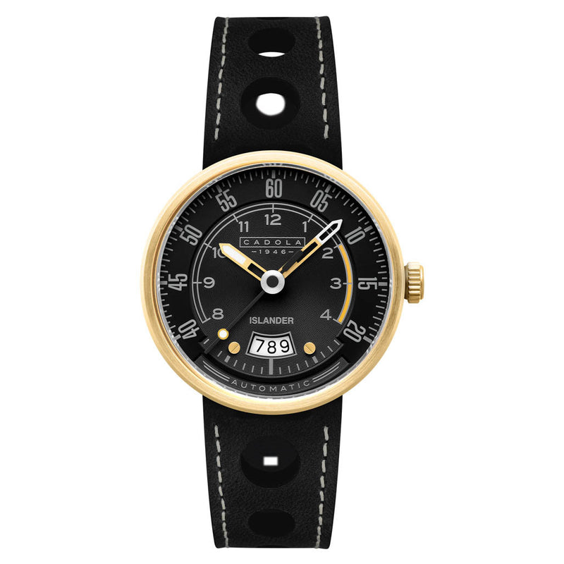 Cadola x Islander RPM Automatic Watch in Black and Gold #CD-1055-LIW09