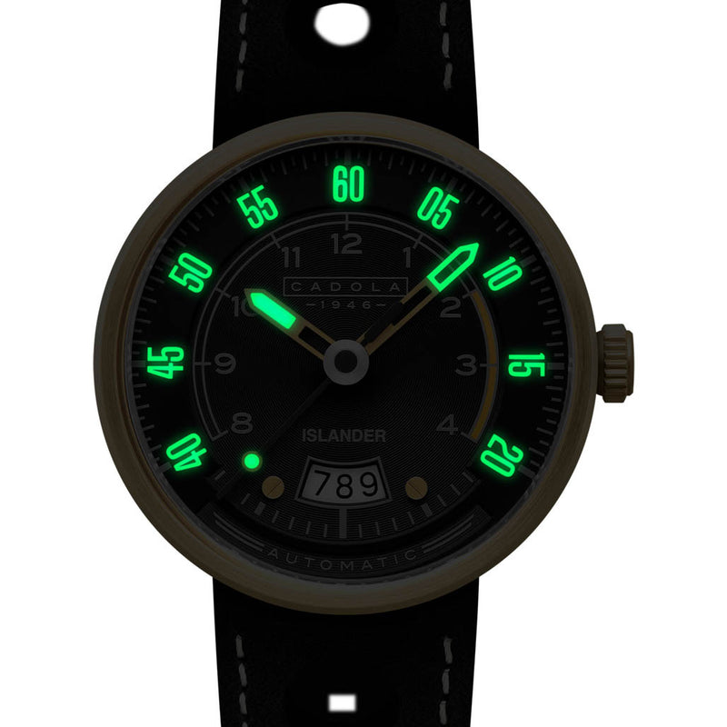 Cadola x Islander RPM Automatic Watch in Black and Gold #CD-1055-LIW09