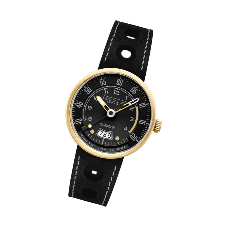 Cadola x Islander RPM Automatic Watch in Black and Gold #CD-1055-LIW09