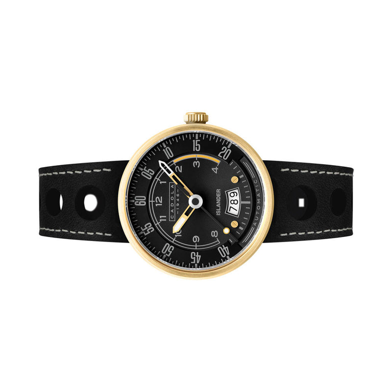 Cadola x Islander RPM Automatic Watch in Black and Gold #CD-1055-LIW09