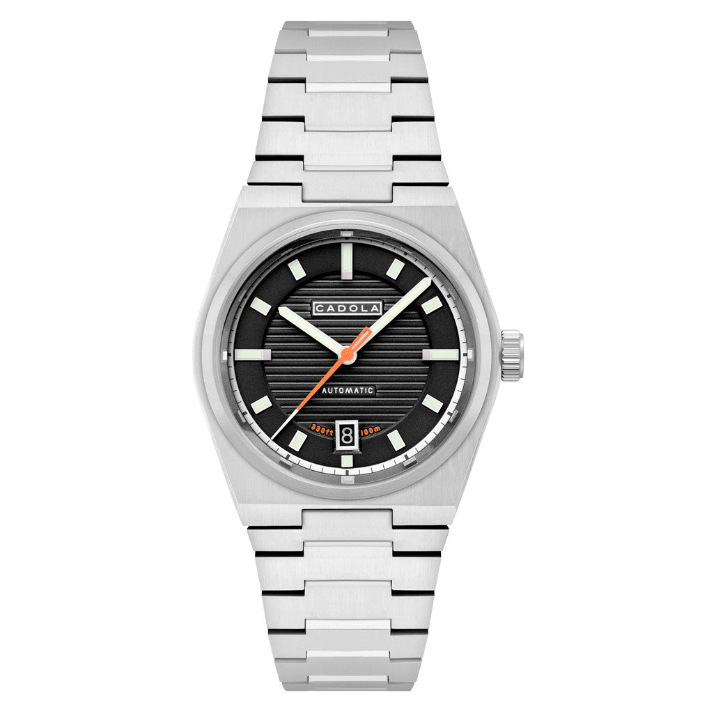 Cadola Lydden Hill Automatic Piston Black Dial #CD-1056-11 — Long