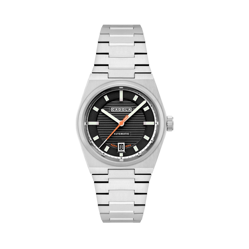 Cadola Lydden Hill Automatic Piston Black Dial #CD-1056-11 — Long