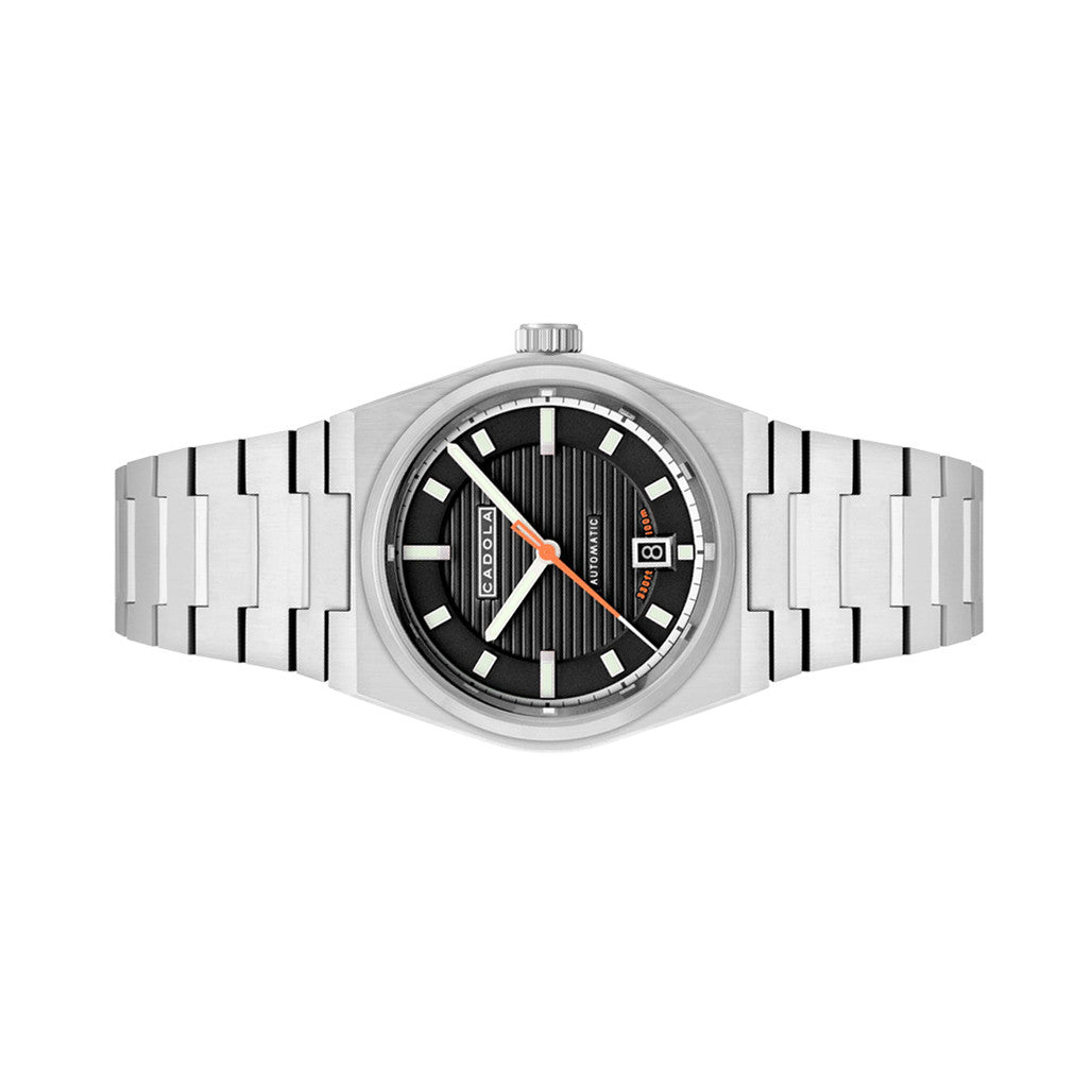Cadola Lydden Hill Automatic Piston Black Dial #CD-1056-11 — Long