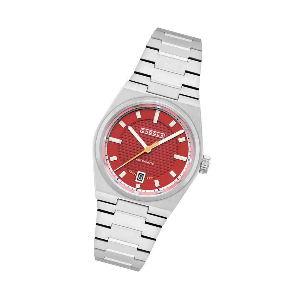Cadola Lydden Hill Automatic Bumper Red Dial #CD-1056-44 — Long