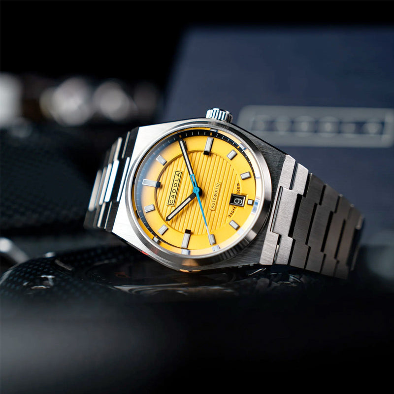 Cadola Lydden Hill Automatic Headlight Yellow Dial #CD-1056-55