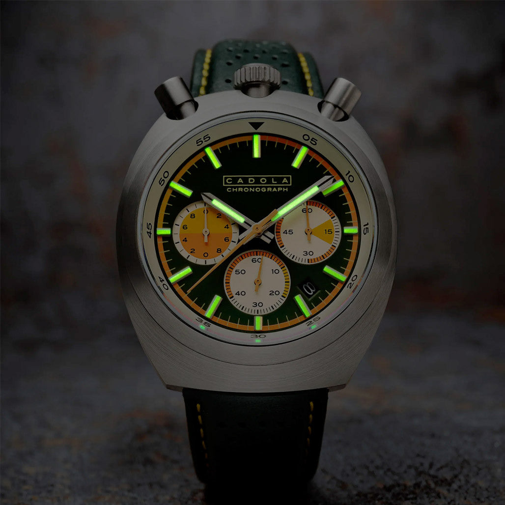 トロピカルランド Cadola Testa Di Toro Chronograph in Speedster Green #CD-1058-03