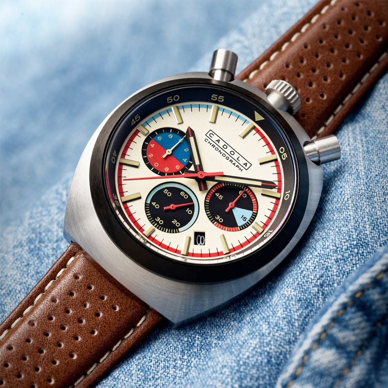 Cadola Testa Di Toro Chronograph in Beige Burnout #CD-1058-04