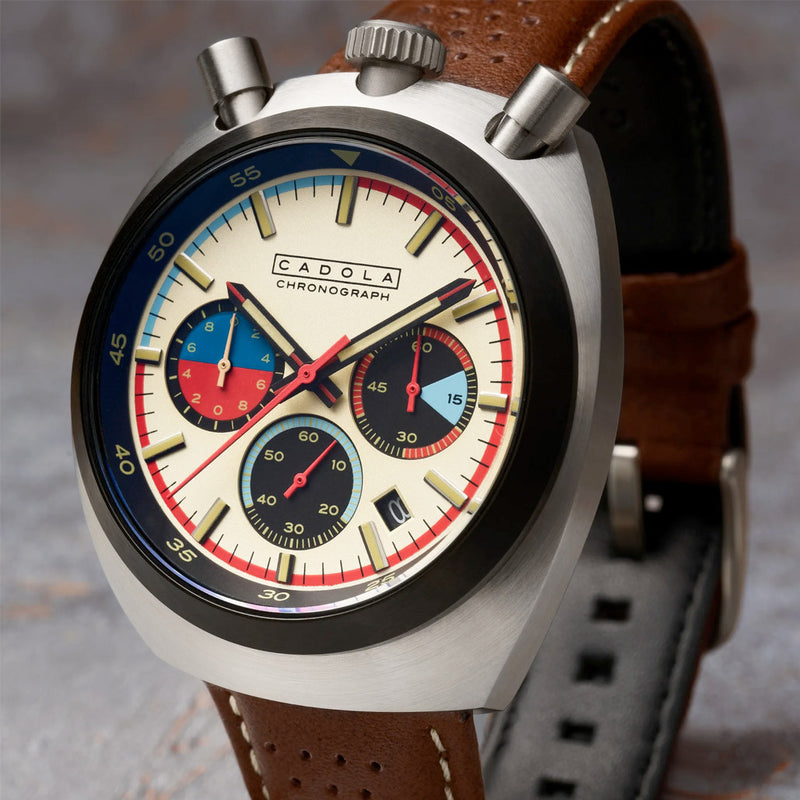 Cadola Testa Di Toro Chronograph in Beige Burnout #CD-1058-04