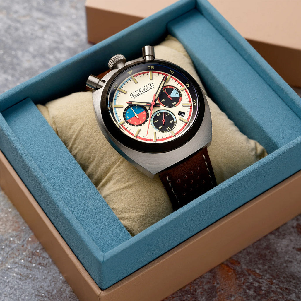 Cadola Testa Di Toro Chronograph in Beige Burnout #CD-1058-04