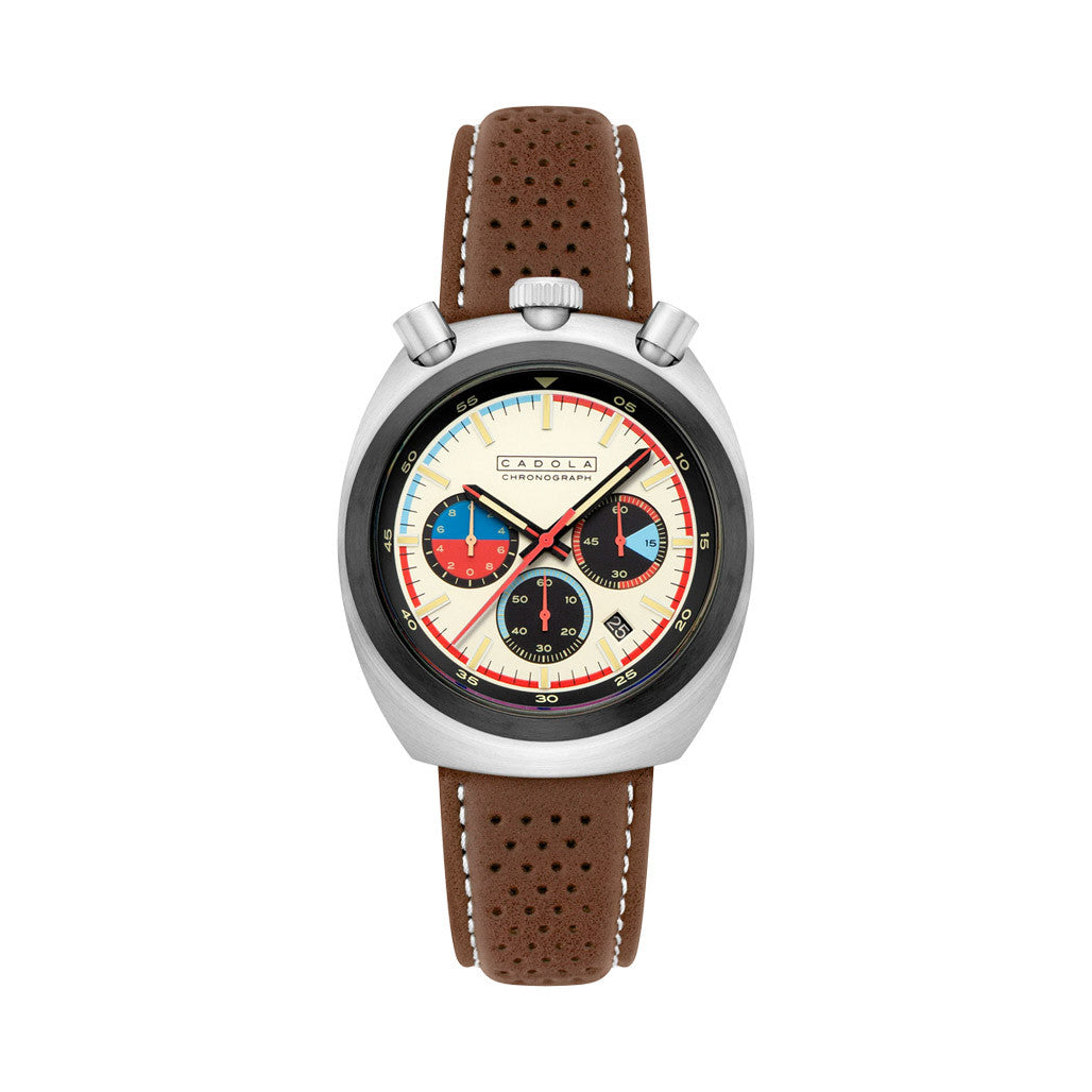 Cadola Testa Di Toro Chronograph in Beige Burnout #CD-1058-04