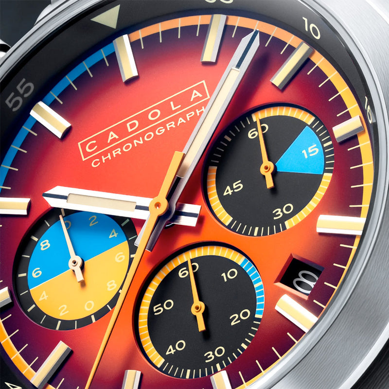 Cadola Testa Di Toro Chronograph in Racing Ruby #CD-1058-22