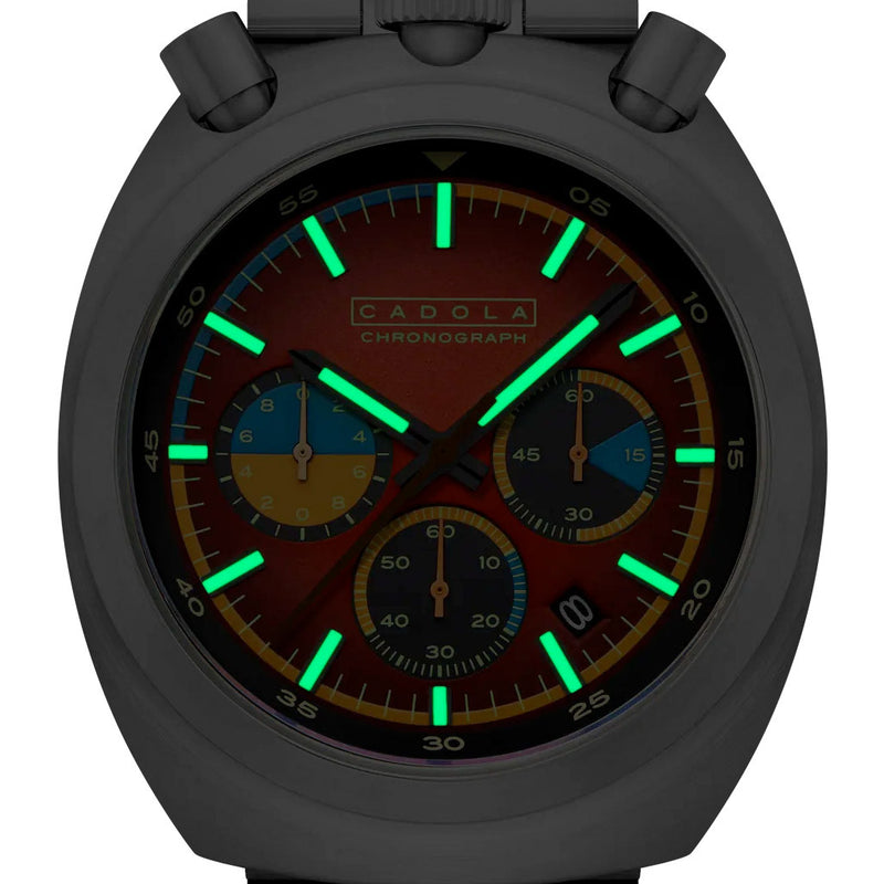 Cadola Testa Di Toro Chronograph in Racing Ruby #CD-1058-22
