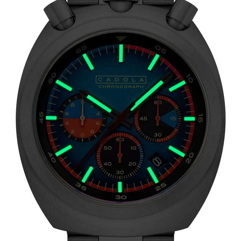 Cadola Testa Di Toro Chronograph in Cobalt Gauge #CD-1058-33