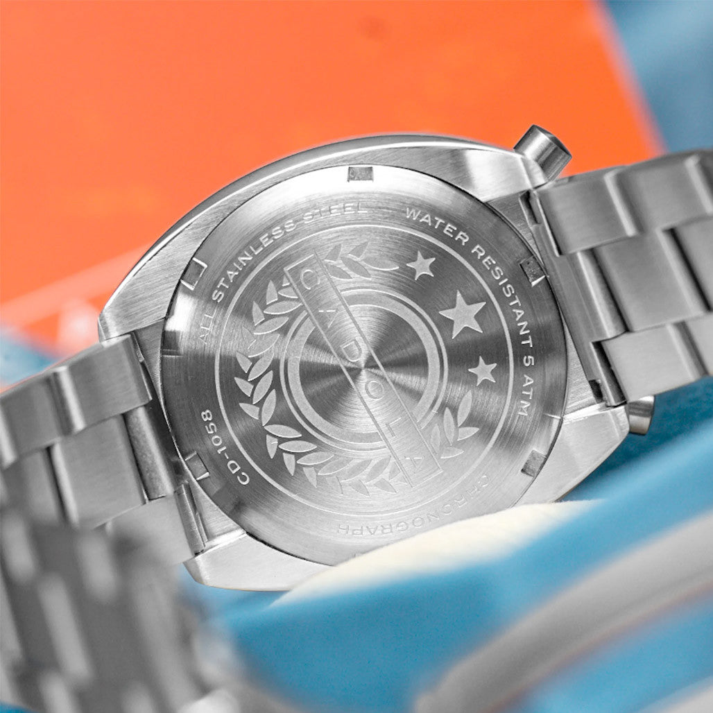 Cadola Testa Di Toro Chronograph in Cobalt Gauge #CD-1058-33