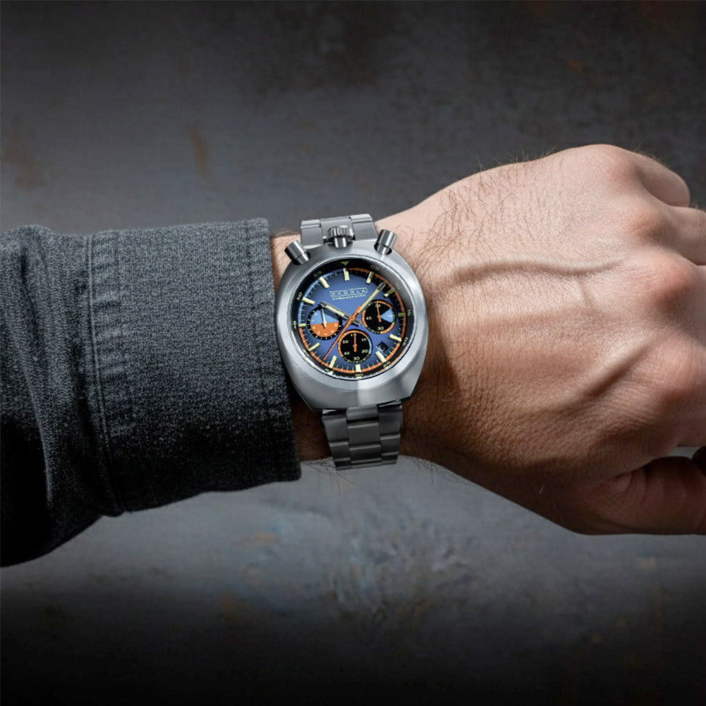 Cadola Testa Di Toro Chronograph in Cobalt Gauge #CD-1058-33