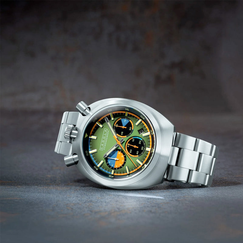 Cadola Testa Di Toro Chronograph in Pine Racer #CD-1058-44