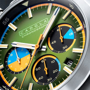 Cadola Testa Di Toro Chronograph in Pine Racer #CD-1058-44