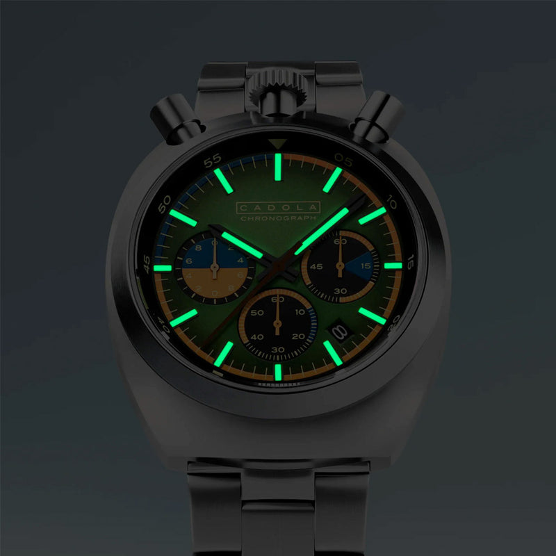 Cadola Testa Di Toro Chronograph in Pine Racer #CD-1058-44
