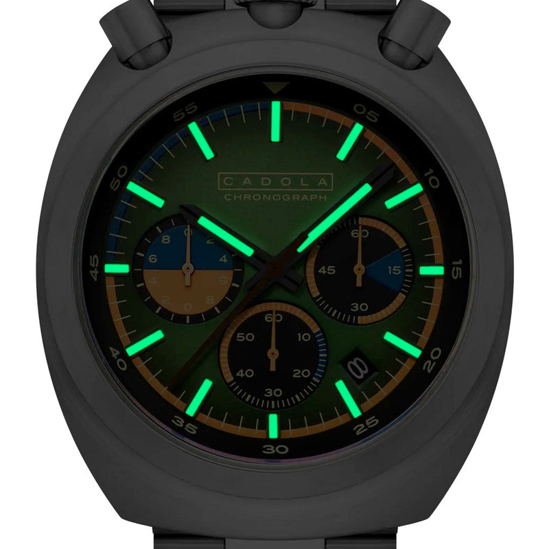 Cadola Testa Di Toro Chronograph in Pine Racer #CD-1058-44