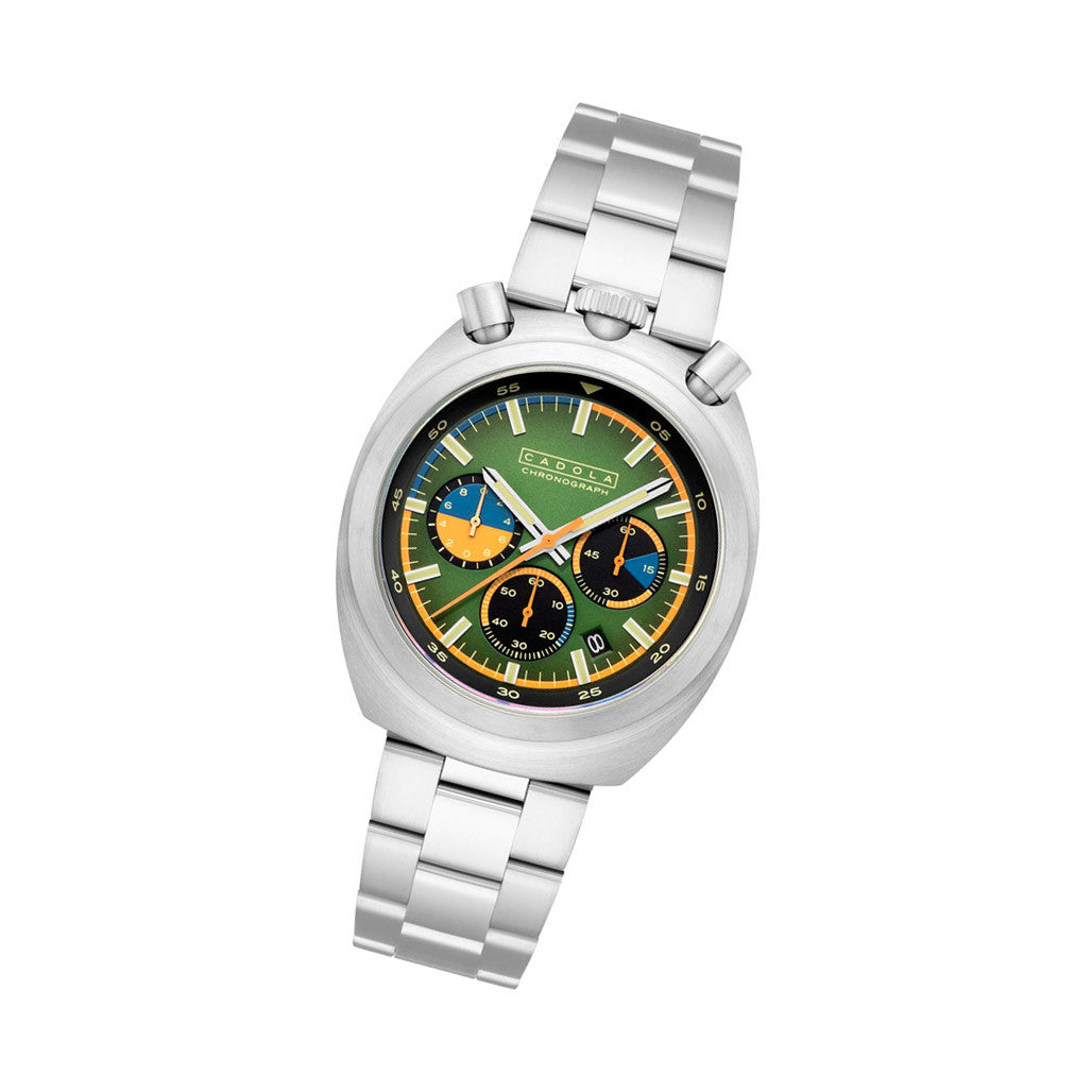 Cadola Testa Di Toro Chronograph in Pine Racer #CD-1058-44 — Long