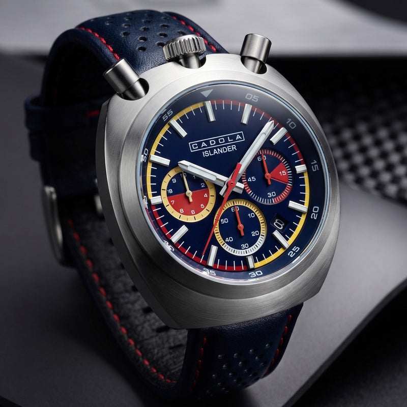 Cadola x Islander Testa Di Toro Chronograph in Marina Spark #CD-1058-LIW0B