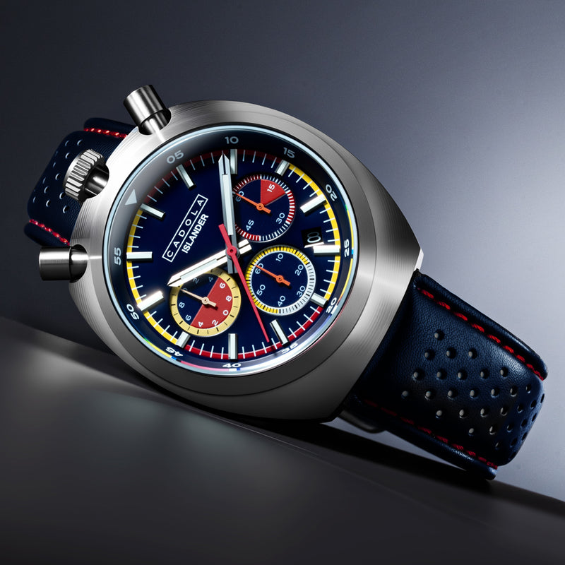 Cadola x Islander Testa Di Toro Chronograph in Marina Spark #CD-1058-LIW0B