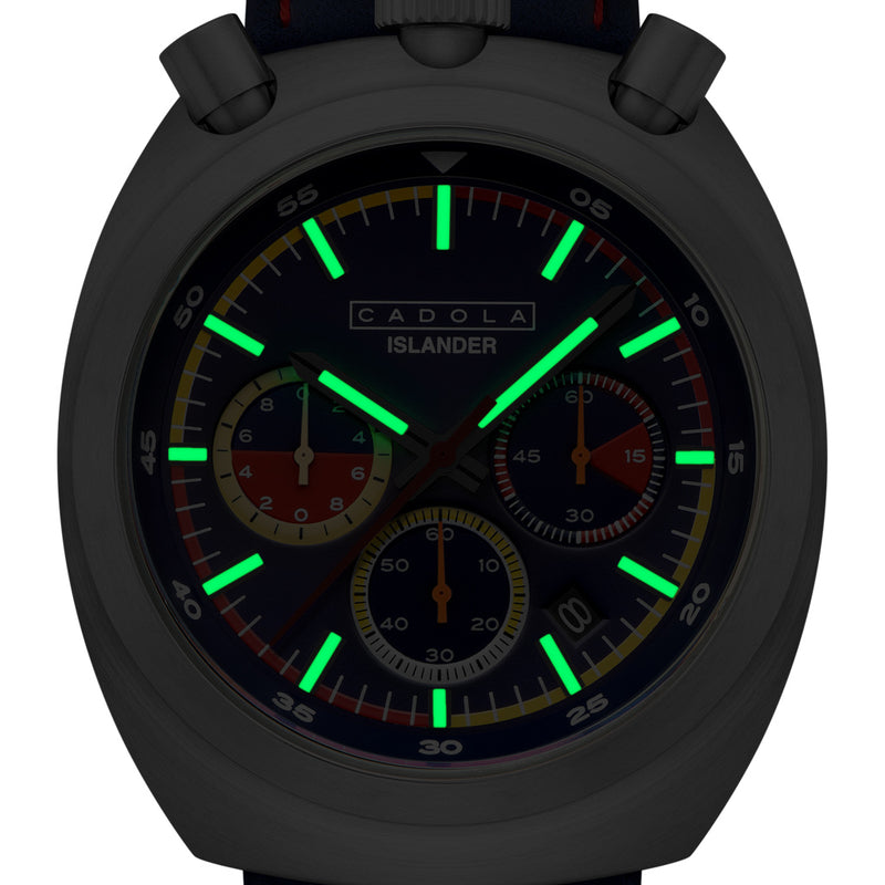 Cadola x Islander Testa Di Toro Chronograph in Marina Spark #CD-1058-LIW0B