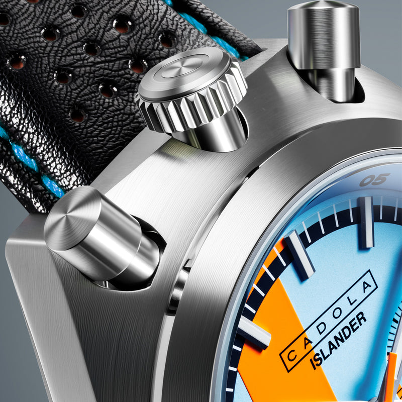 Cadola x Islander Testa Di Toro Chronograph in Skyfire Drift #CD-1058-LIW0C