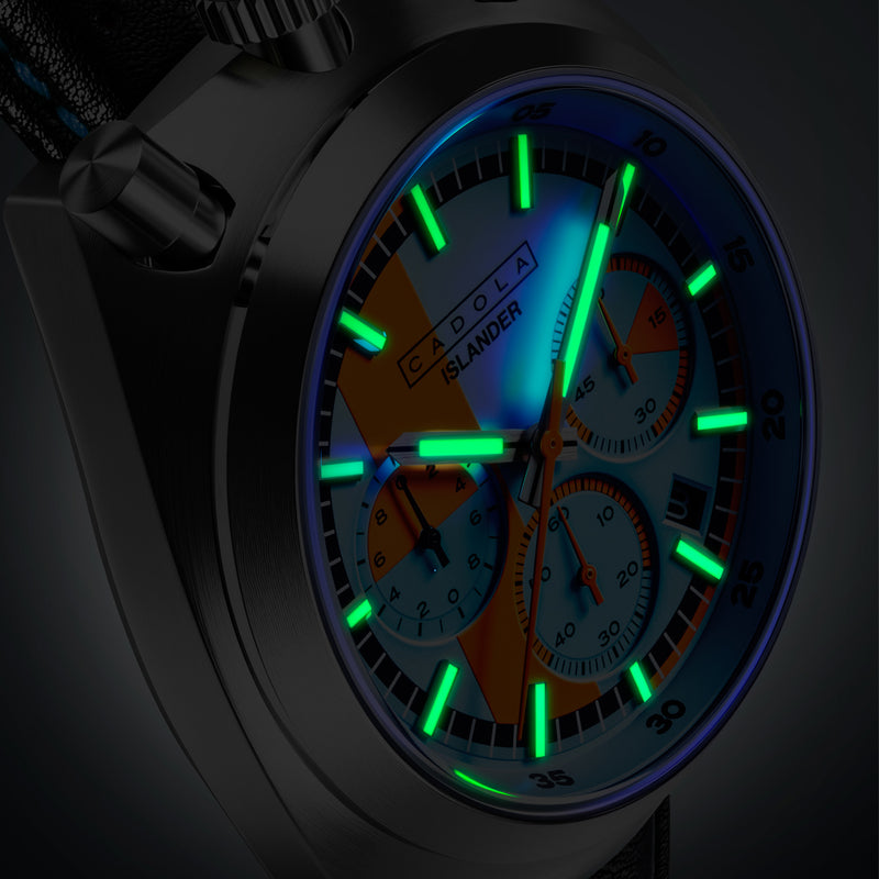 Cadola x Islander Testa Di Toro Chronograph in Skyfire Drift #CD-1058-LIW0C
