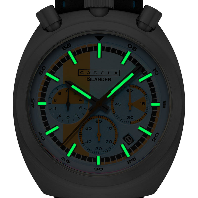 Cadola x Islander Testa Di Toro Chronograph in Skyfire Drift #CD-1058-LIW0C