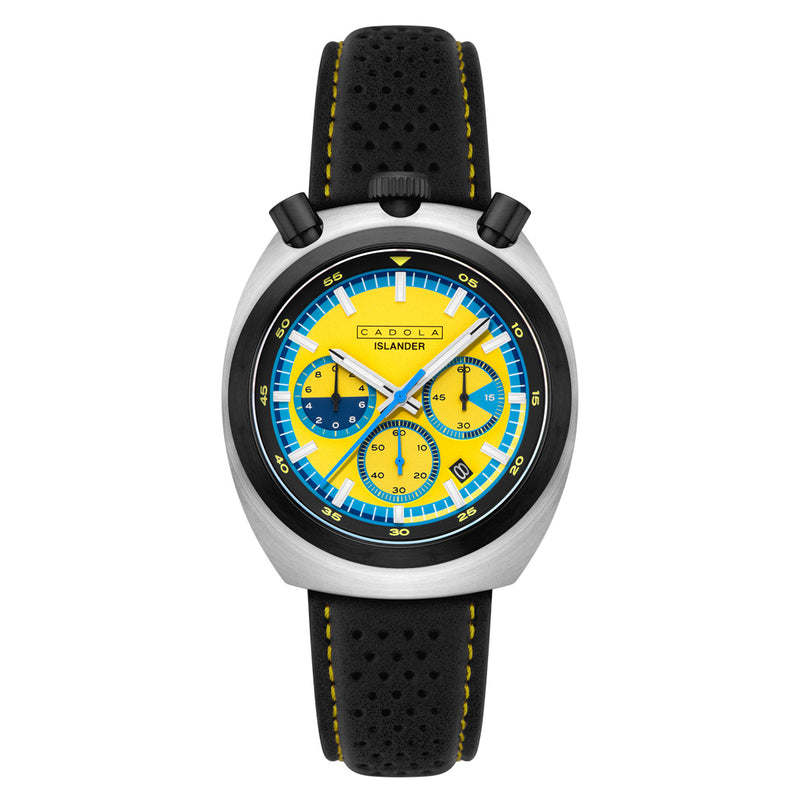 Cadola x Islander Testa Di Toro Chronograph in Aqua Sunburst #CD-1058-LIW0D