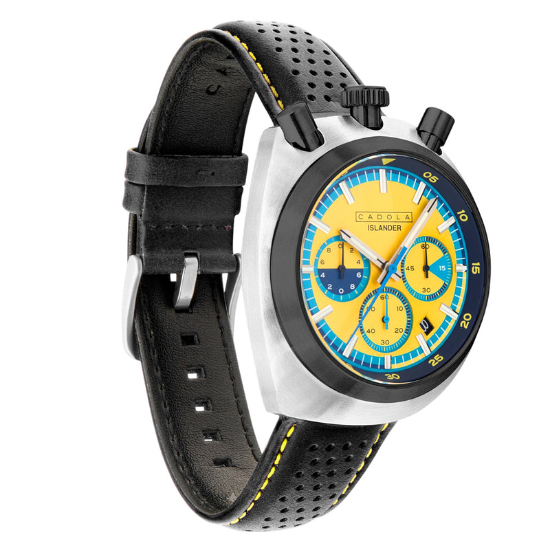 Cadola x Islander Testa Di Toro Chronograph in Aqua Sunburst #CD-1058-LIW0D