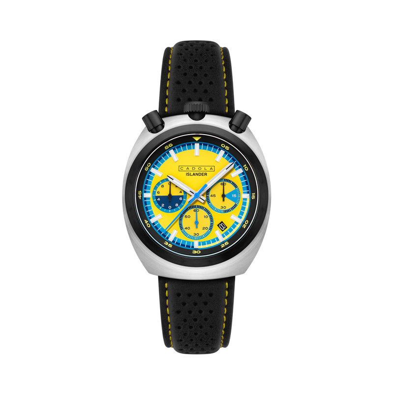 Cadola x Islander Testa Di Toro Chronograph in Aqua Sunburst #CD-1058-LIW0D