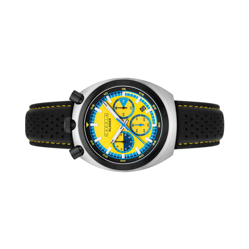 Cadola x Islander Testa Di Toro Chronograph in Aqua Sunburst #CD-1058-LIW0D