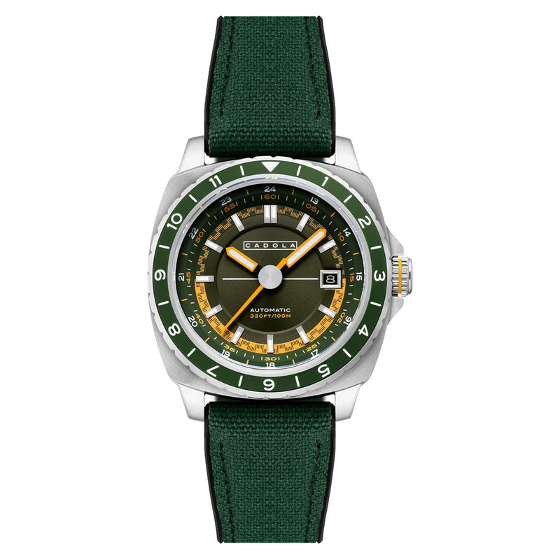 Cadola Overdrive Automatic Watch in Jet Green #CD-1063-02