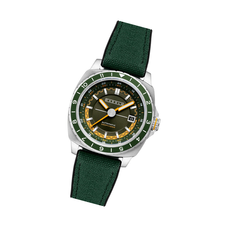 Cadola Overdrive Automatic Watch in Jet Green #CD-1063-02