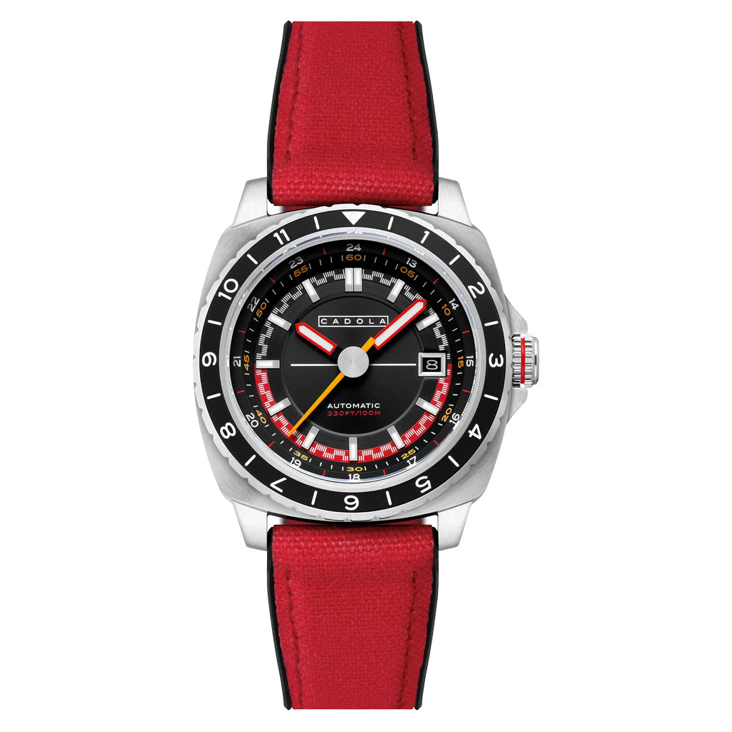 Cadola Overdrive Automatic Watch in Pulse Black #CD-1063-03 — Long
